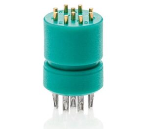 custom-made sealed spring-loaded connector with clip design