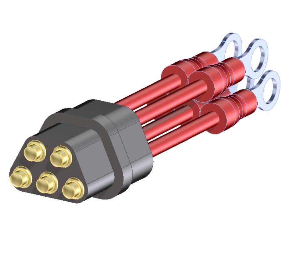 8PO-28-0005-20-690 Amps Spring Pin Connector